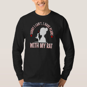 Camiseta Desculpe, não posso ter planos com meu Rat Mousera