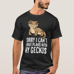 Camiseta Desculpe, não posso ter planos com meus lagartos