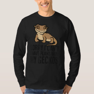 Camiseta Desculpe, não posso ter planos com meus lagartos