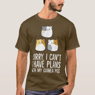 Camiseta Desculpe, não posso ter planos com meus porcos gui