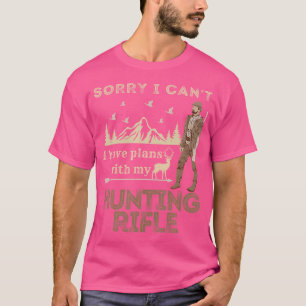 Camiseta Desculpe, Não Posso Ter Planos Com Minha Fenda De