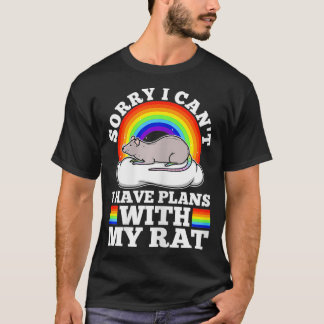 Camiseta Desculpe, não posso ter planos com o meu rato, mel