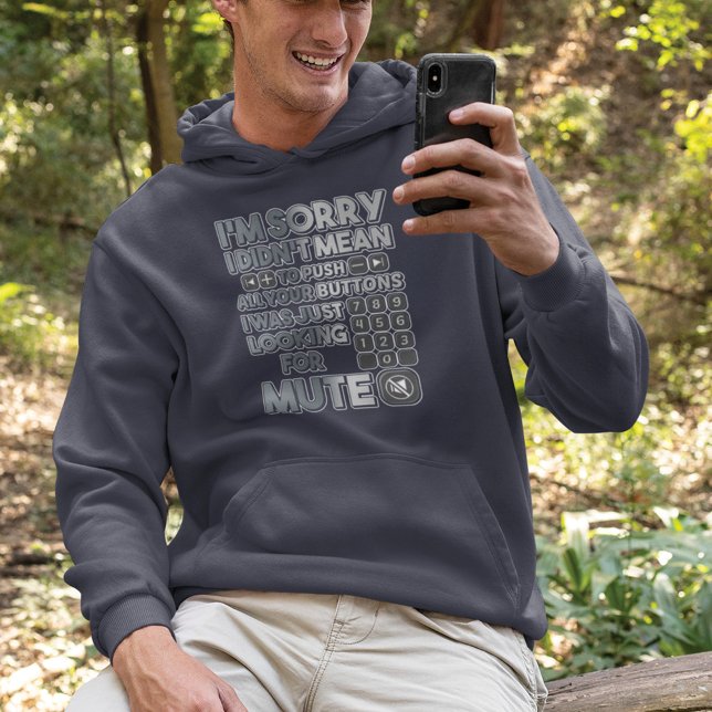 Camiseta Desculpe, não quis dizer para você empurrar seus b (Criador carregado)