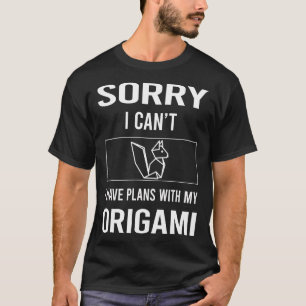 Camiseta Desculpe, não sei fazer origami