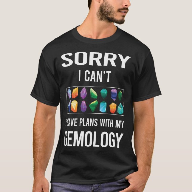 Camiseta Desculpe, não sou gemólogo (Frente)
