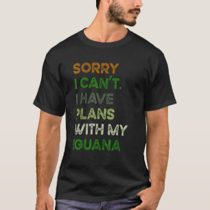 Camiseta Desculpe não ter planos com minha Iguana