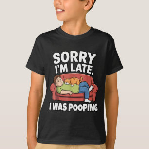 Camiseta Desculpe o atraso, eu estava Ong ditado engraçado
