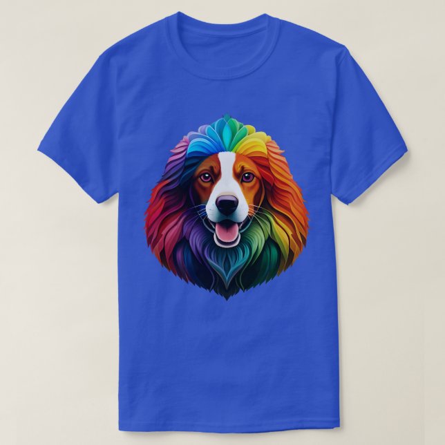 Camiseta desculpe o atraso eu vi um cachorro (Frente do Design)