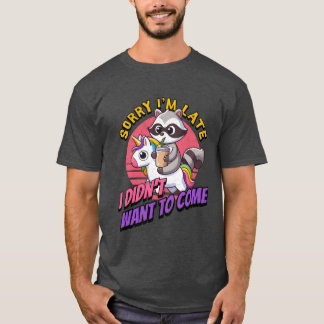 Camiseta Desculpe o atraso, não queria vir vintage