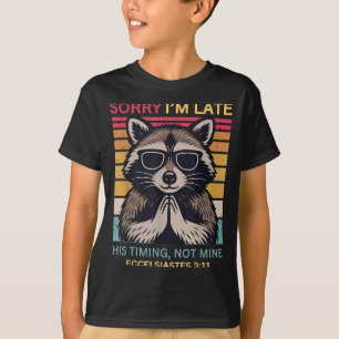 Camiseta Desculpe o Atraso O Tempo Dele Não o Meu Christian