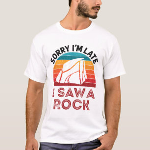 Camiseta Desculpe o atraso, vi um colecionador Rock Rockhou