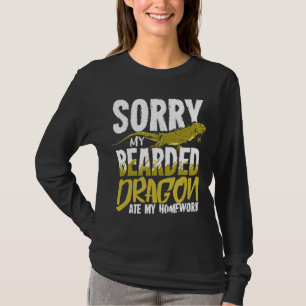 Camiseta Desculpe O Meu Dragão Carbusto Comeu A Minha Casa