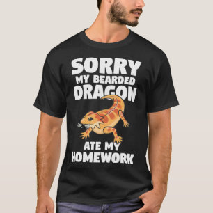 Camiseta Desculpe O Meu Dragão Carbusto Comeu A Minha Casa