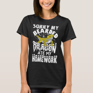 Camiseta Desculpe O Meu Dragão De Mangueira Comeu A Minha C