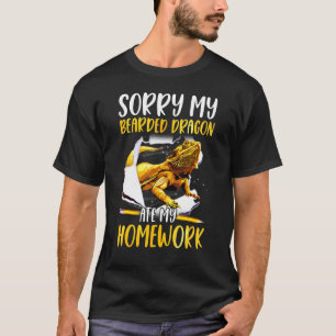 Camiseta Desculpe O Meu Dragão De Mão Comeu O Meu Pet De Mã