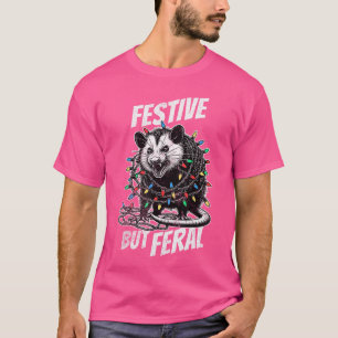 Camiseta Desculpe Papai Noel Eu Estive Feral Festivo Natal
