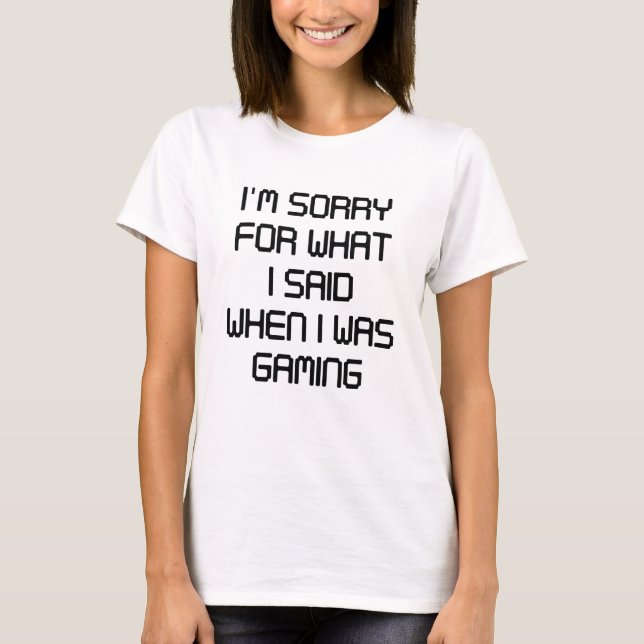 Camiseta Desculpe pelo que disse (Frente)
