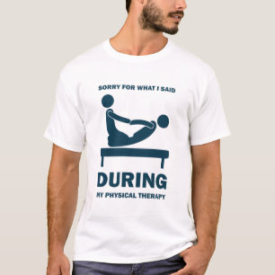 Camiseta Desculpe Pelo Que Disse Durante A Minha Terapia Fí