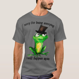 Camiseta Desculpe Por Ser Um Design De Sapo Cute Engraçado