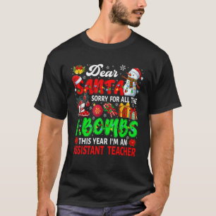 Camiseta Desculpe por todas as bombas que sou professor ass