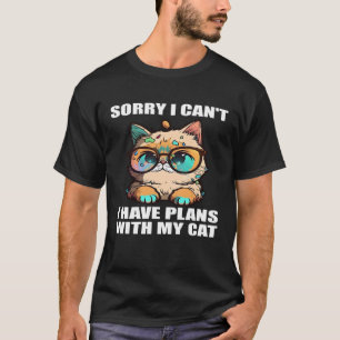 Camiseta Desculpe, posso ter planos com meu gato 3