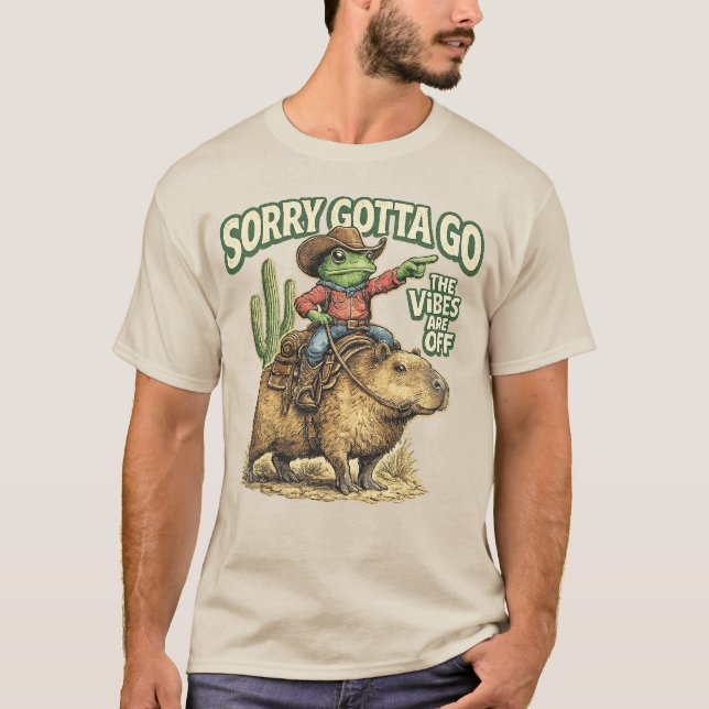 Camiseta Desculpe, Preciso Ir, Velho Sapo Capivara, Diverti (Frente)