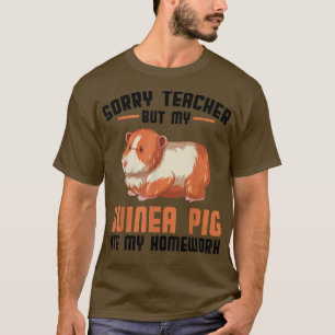 Camiseta Desculpe, professor, mas minha cobaia comeu Pets