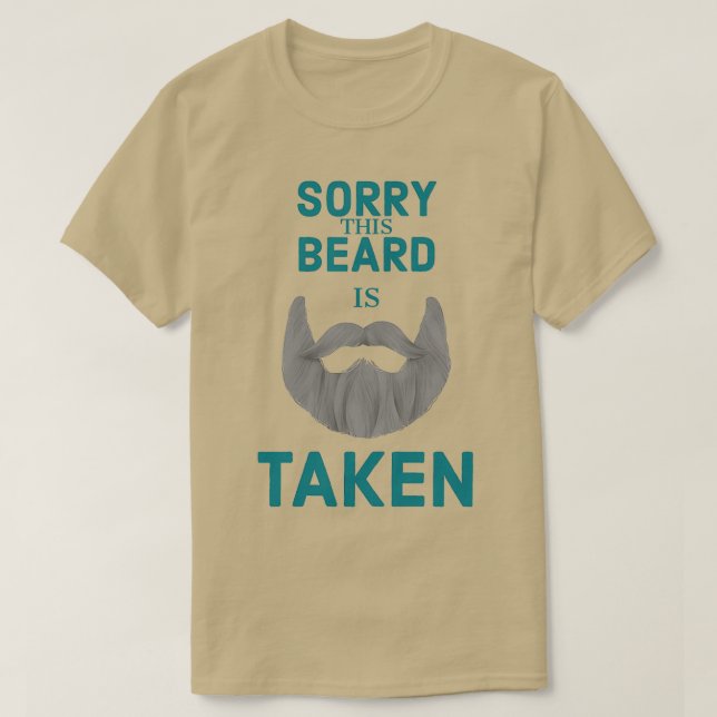 CAMISETA DESCULPE QUE ESTA BARBA SEJA TOMADA 109 (Frente do Design)