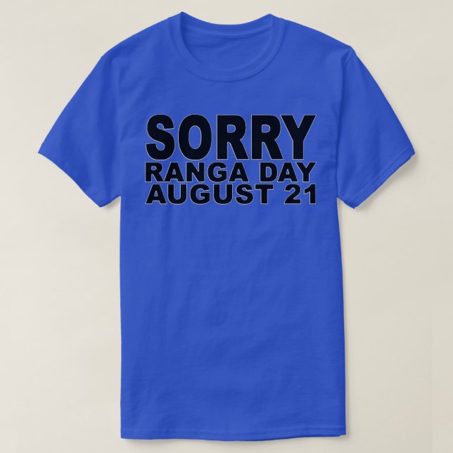 Camiseta Desculpe Ranga Dia 2 (Frente do Design)