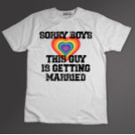 Camiseta Desculpe Rapazes Esta Cara Está Se Casando Com Gay<br><div class="desc">Desculpe Rapazes Esta Cara Está Se Casando Com Gay</div>