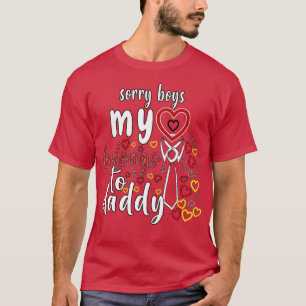 Camiseta Desculpe Rapazes Meu Coração Pertence Ao Pai
