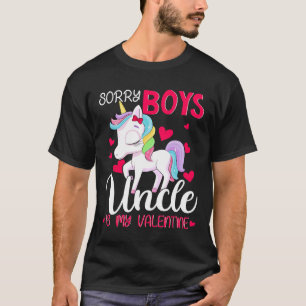 Camiseta Desculpe Rapazes Tio É Meu Dia de os namorados Nam