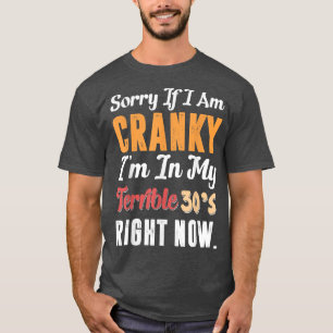 Camiseta Desculpe Se Estou Estranho Nos Meus Terríveis 30 A