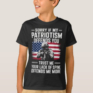 Camiseta Desculpe Se Meu Patriotismo Ofende Você Bandeira P
