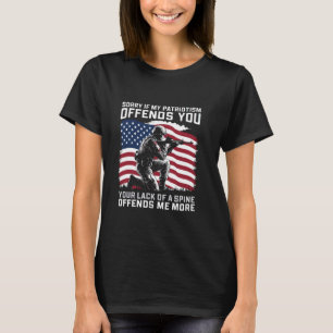 Camiseta Desculpe Se Meu Patriotismo Te Ofende Americano Pa