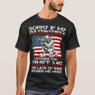 Camiseta Desculpe Se Meu Patriotismo Te Ofende, Patriótico 