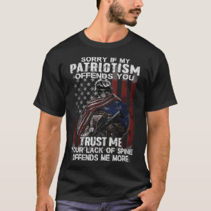 Camiseta Desculpe Se Meu Patriotismo Te Ofende Veterano Atr