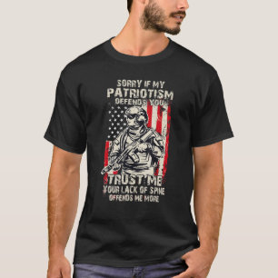 Camiseta Desculpe Se O Meu Patriotismo Te Ofende Vintage Ve