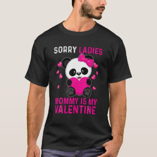Camiseta Desculpe Senhoras Mamães É Meu Namorados Panda Hea