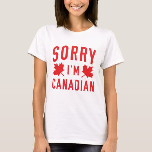 Camiseta Desculpe, sou canadense