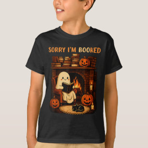 Camiseta Desculpe, sou Ghost Leading Book Lover School H