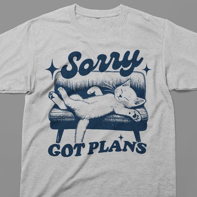 Camiseta Desculpe, tenho planos (Criador carregado)