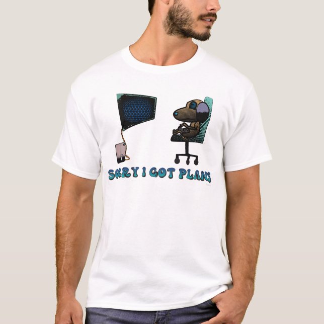 Camiseta Desculpe, tenho planos (Frente)