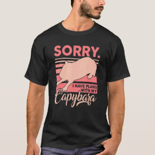 Camiseta Desculpe, Tenho Planos Com Minha Capybara Capybara