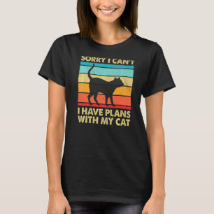 Camiseta Desculpe, Tenho Planos Com Minha Gata De Gato