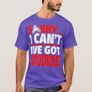 Camiseta Desculpe, tenho um treinador Motocross ou