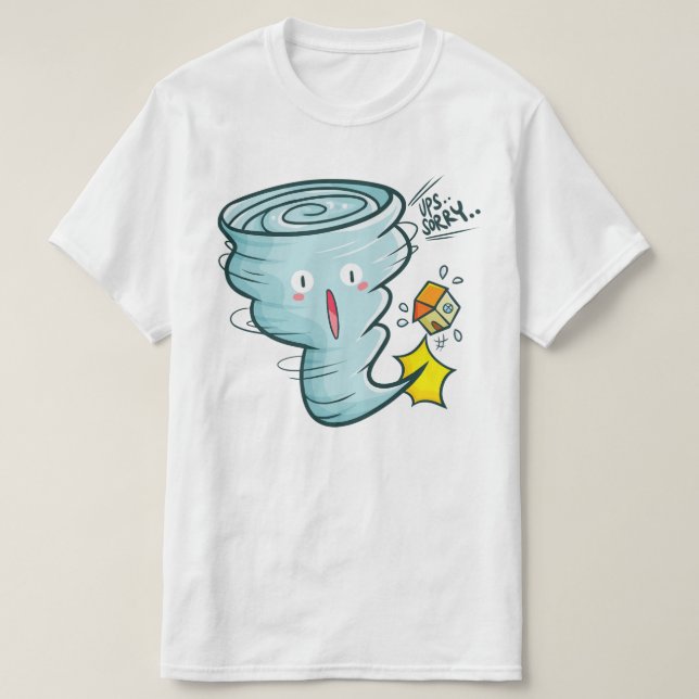 Camiseta Desculpe Tornado (Frente do Design)