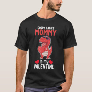 Camiseta Desculpem Senhoritas Mamãe É Meu T Rex Dinossauro