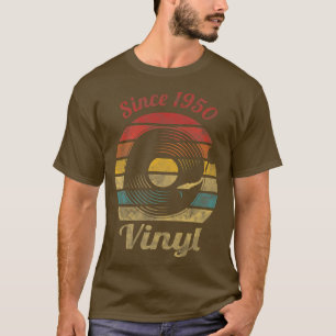 Camiseta Desde 1950, Vinyl Retro Record Vintage Music2840