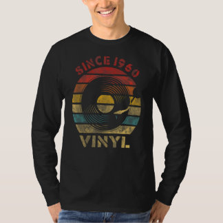 Camiseta Desde 1960, Vinyl Retro Record Vintage Music